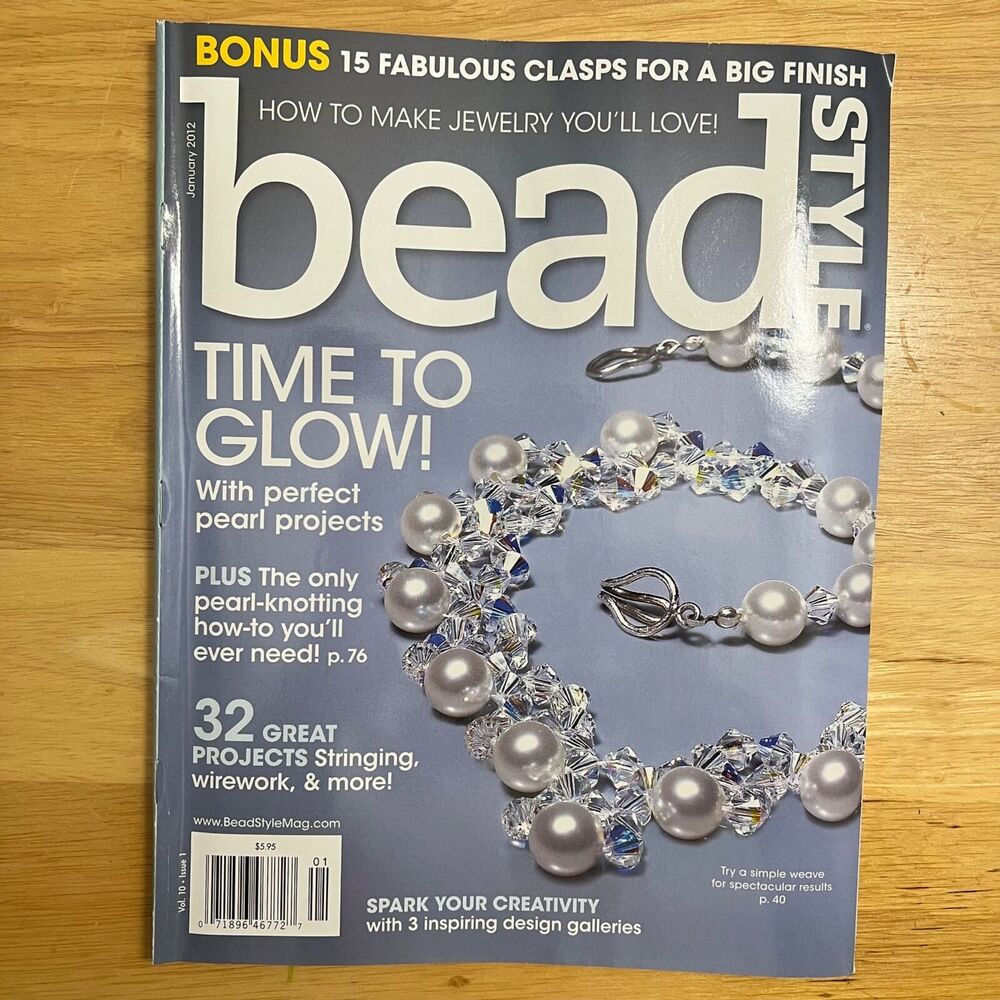 Magazine Lot BeadStyle May 2010 Jan and Nov 2011 Jan 2012 Jewelry Making Crafts - Picture 2 of 16